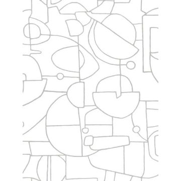 Robotics Peel and Stick Grey Wallpaper