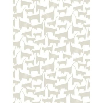 Cat Tails Peel and Stick Beige Wallpaper