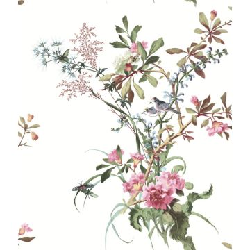 Wild Flowers Peel and Stick Rose Wallpaper