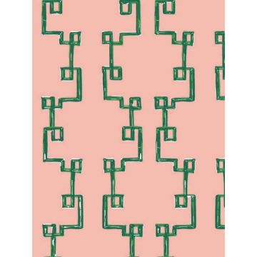 Bamboozled Peel and Stick Bahama Pink Wallpaper