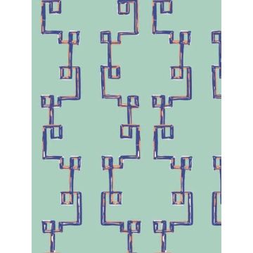 Bamboozled Peel and Stick Sky Blue Wallpaper