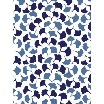 Forest Glade Peel and Stick Navy Blue Wallpaper