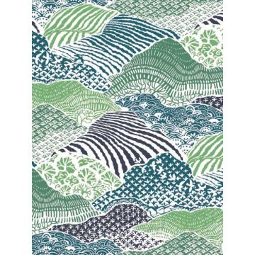 Shangri La Peel and Stick Palm Green Wallpaper