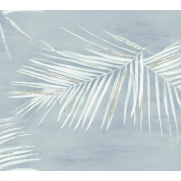 Endless Summer Peel and Stick Blue Metallic Wallpaper