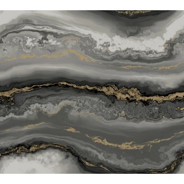 Shifting Sands Peel and Stick Onyx Metallic Wallpaper