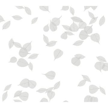 Inner Peace Peel and Stick Salt Grey Metallic Wallpaper