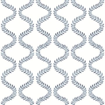 Florentine Vine Trellis Peel and Stick Blue Wallpaper