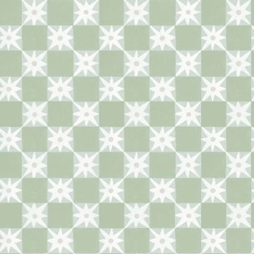 Stardust Checkerboard Peel and Stick Green Wallpaper