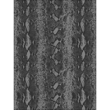 Snake Skin Peel and Stick Grey Black Wallpaper