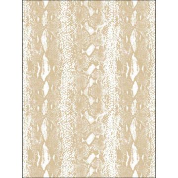 Snake Skin Peel and Stick White Gold Wallpaper