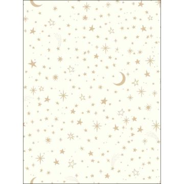 Twinkle Little Star Peel and Stick Gold Wallpaper