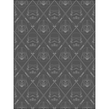 Star Wars Dark Side Peel and Stick Gray Wallpaper