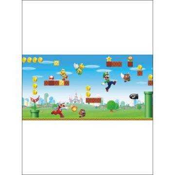 Mario Scene Peel and Stick Red and Green Border