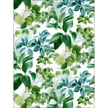 Rainforest Leaves Peel and Stick Green Wallpaper