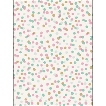 Confetti Peel and Stick Black Wallpaper