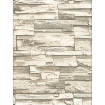 Stacked Stone Peel and Stick Natural Wallpaper