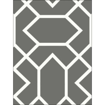 Modern Geometric Peel and Stick Dk Grey Wallpaper