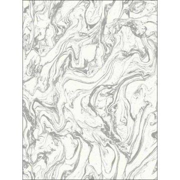 Marble Peel and Stick Grey Wallpaper