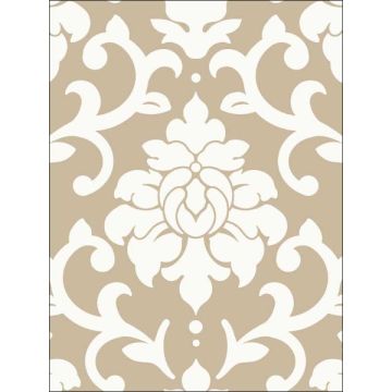 Damask Peel and Stick Gold Wallpaper