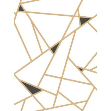 Prismatic Gold and Black Wallpaper