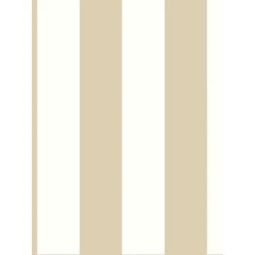 3 in Stripe Tan Metallic Wallpaper