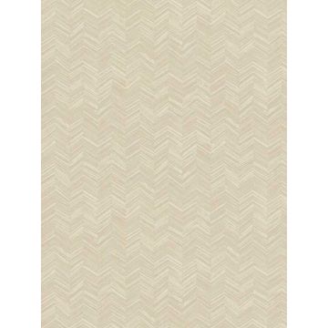 Raised Chevron Beige Wallpaper