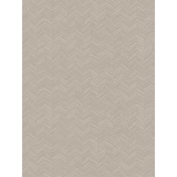 Raised Chevron Taupe Wallpaper