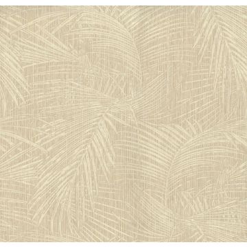 Della Palm Wheat Wallpaper