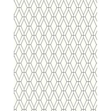 Diamond Lattice Black Wallpaper