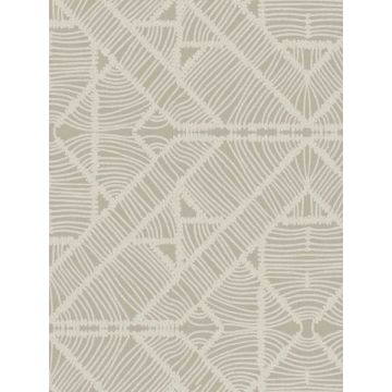 Diamond Macrame Taupe Wallpaper
