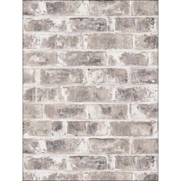 Jomax Warehouse Brick Grey Wallpaper