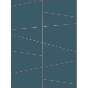 Fairmont Deco Fracture Blue Wallpaper