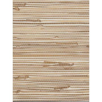 Wide Knotted Grass Metallic Wallpaper