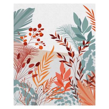 Aspiring Colours 4 Panel Orange Mural