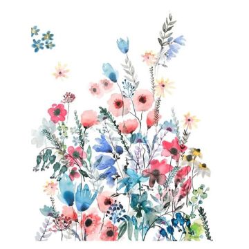 Aquitaine 4 Panel Multicolor Mural