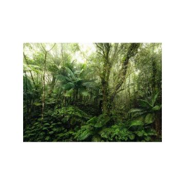 Mindfulness 7 Panel Green Mural