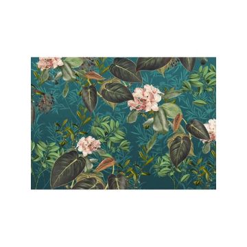 Tropic 7 Panel Teal Mural