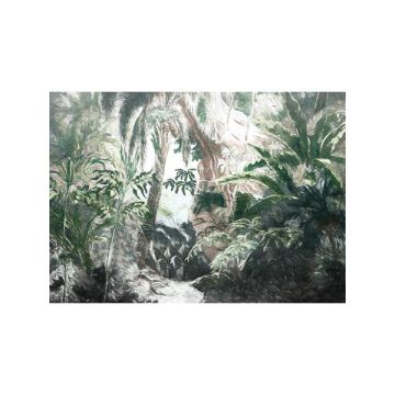 Fata Morgana 7 Panel Green Mural