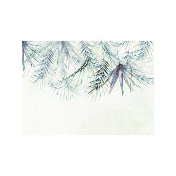 Palm Spring 7 Panel Blue Mural