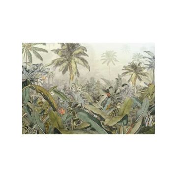 Amazonia 4 Panel Green Mural