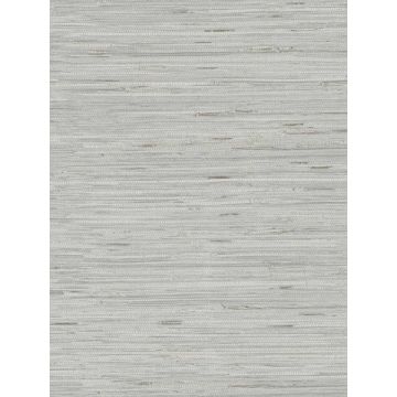Lustrous Grasscloth Silver Wallpaper