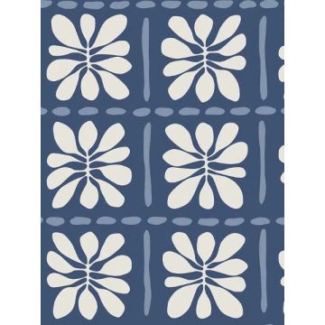 Mimosa Fleur Ultramarine Wallpaper