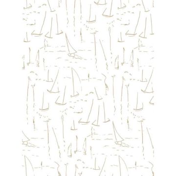 Vermillion Coast Gold Wallpaper