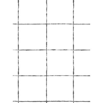 La Vitre Plaid Carbon Black Wallpaper