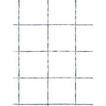 La Vitre Plaid Ultramarine Wallpaper