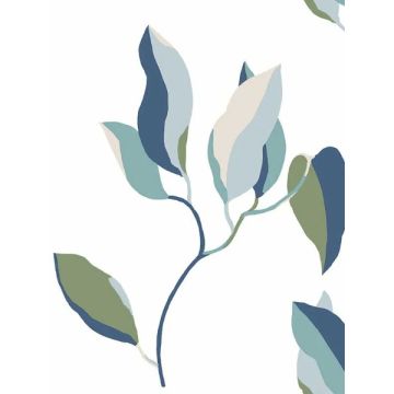 Brushwork Branches Alpine & Cobalt Wallpaper