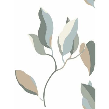 Brushwork Branches Mineral & Olive Wallpaper