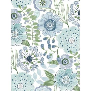 Artistic Bouquet Alpine & Leaf Wallpaper
