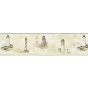Chapin Green Sunset Waters wallpaper border Chesapeake DLR53501B