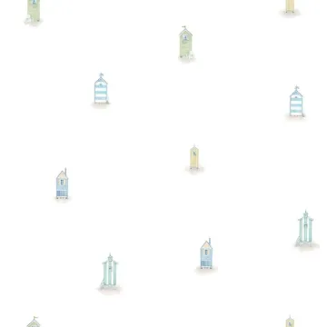 Sandy Neck Aqua Beach Cottage Toss Wallpaper Sidewall Chesapeake DLR54552